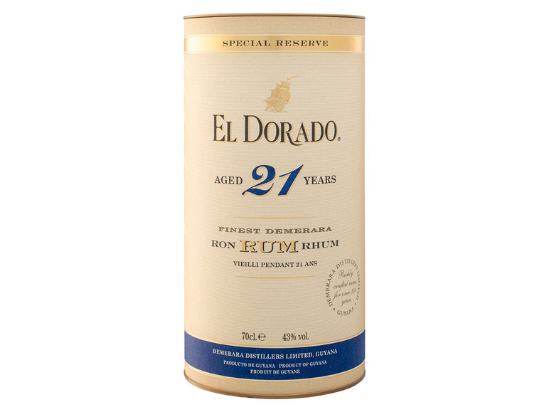 Gehe zu Vollbildansicht: EL DORADO Rum Special Reserve 21 Jahre 43% Vol - Bild 3