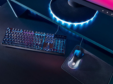SILVERCREST® Gaming Tastatur, kabelgebunden, mit RGB Beleuchtung