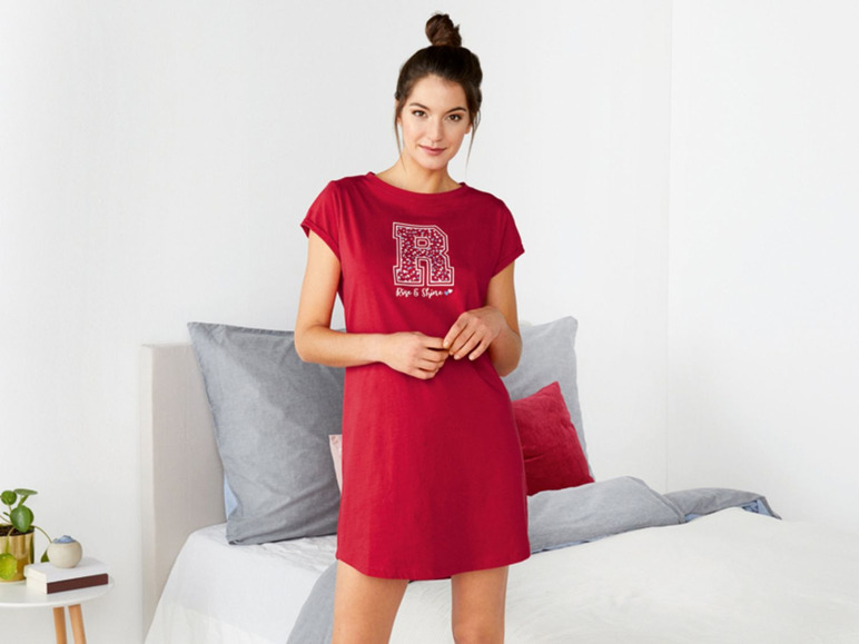 Gehe zu Vollbildansicht: ESMARA® Bigshirt Damen, mit verlängerter Rückenpartie, Print, mit Baumwolle - Bild 11