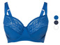 Ein blauer BH mit Spitze