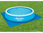 Ein Bestway Fast Set Pool auf blauem Untergrund.