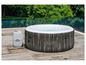 Ein aufblasbarer Whirlpool von Lay-Z-Spa mit Holzoptik.