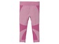 Rosa Sportleggings mit geometrischem Muster.