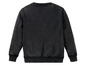 Schwarzer Pullover mit langen Ärmeln.