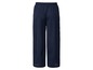 Dunkelblaue, weite Hose mit elastischem Bund.
