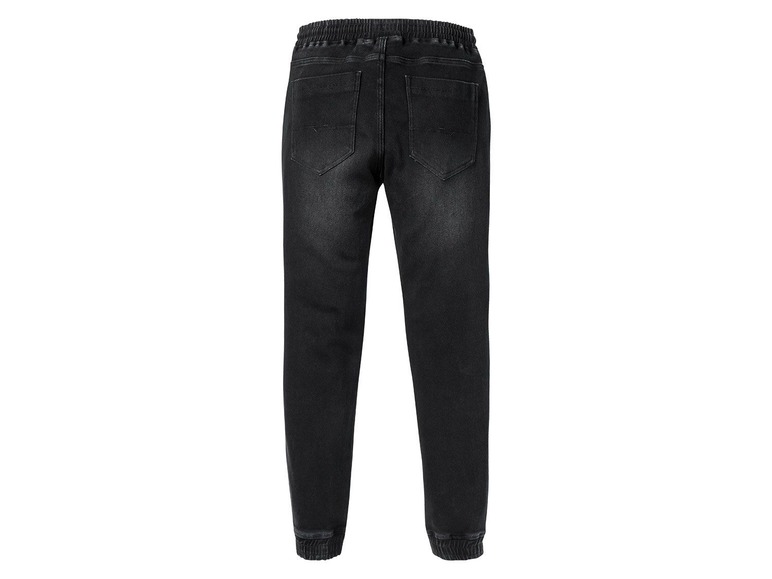 Schwarze Jeans mit elastischem Bund