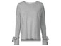 Grauer Pullover mit Schleifen an den Ärmeln von H&M.