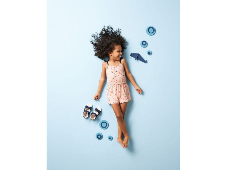 Gehe zu Vollbildansicht: LUPILU® Kleinkinder Jumpsuit Mädchen, mit Schleifchen - Bild 5