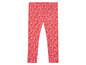 Rosa Leggings mit Blumenmuster.