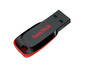 Ein schwarzer SanDisk USB-Stick.
