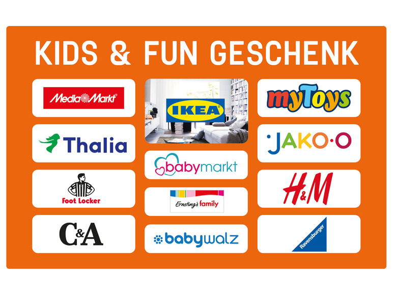 Gehe zu Vollbildansicht: Wunschgutschein Kids & Fun - Digital Code 25€ - Bild 1