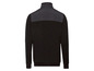 Schwarzer Fleece-Pullover mit Reißverschluss