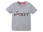 Ein graues T-Shirt mit Mickey Mouse Druck.
