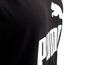 Ein schwarzes T-Shirt mit weißem Puma-Logo.