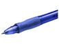 Ein blauer BIC Cristal Stift mit Griff.