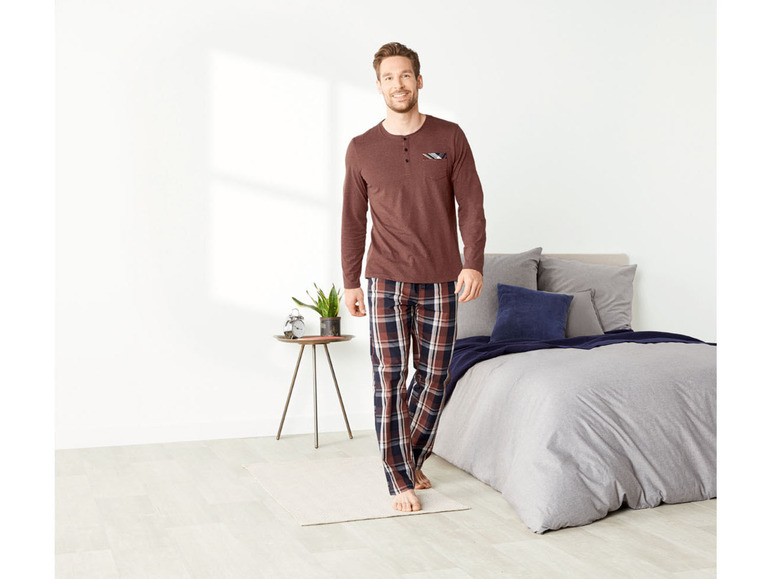 Gehe zu Vollbildansicht: LIVERGY Herren Pyjama, mit Baumwolle - Bild 9