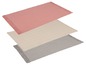 Drei Teppiche mit Fransen in Rosa, Beige und Grau