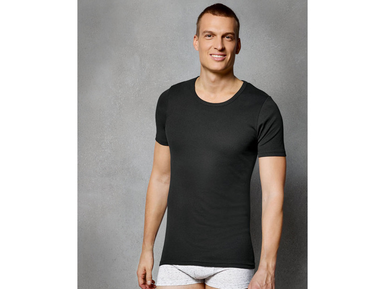 Gehe zu Vollbildansicht: LIVERGY® Herren Feinripp Unterhemd, aus reiner Baumwolle - Bild 3