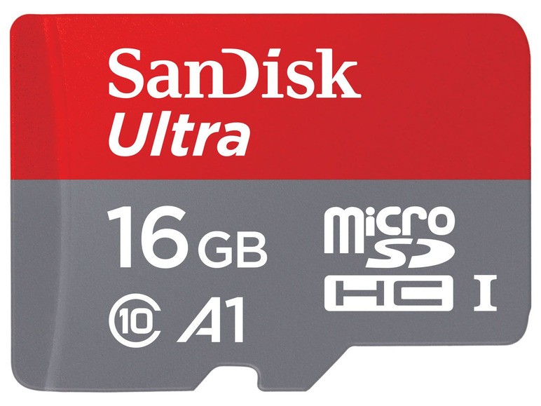 Gehe zu Vollbildansicht: SanDisk Micro SDHC Ultra Speicherkarte 16GB inkl. SD Adapter + Memory Zone Android App, SDSQUAR-016G-GN6MA - Bild 2