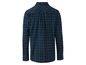 Langarmhemd mit dunkelblau-grünem Karomuster.