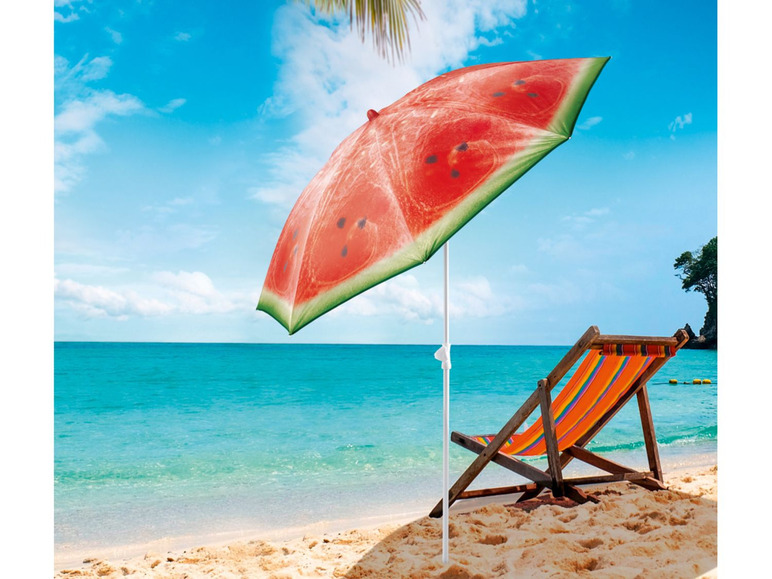 Gehe zu Vollbildansicht: FLORABEST® FLORABEST Sonnenschirm »Früchte«, 160 cm Durchmesser, UV-Schutz 50+, Knickvorrichtung - Bild 13