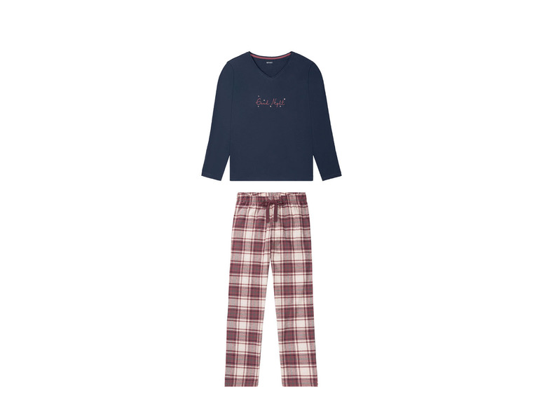 Gehe zu Vollbildansicht: esmara® Damen Pyjama, aus reiner Baumwolle - Bild 14