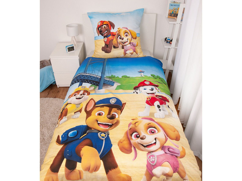 Gehe zu Vollbildansicht: Herding Renforcé-Wendebettwäsche Paw Patrol, 135 x 200 cm - Bild 2