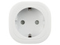 Weiße Steckdose mit zwei Löchern