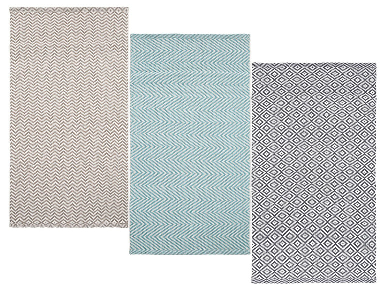 Gehe zu Vollbildansicht: MERADISO® Teppich, 67 x 120 cm, rutschhemmende Unterseite, aus reiner Baumwolle - Bild 1