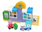 Peppa Pig Spielzeugset mit Krankenhaus, Figuren und Zubehör.