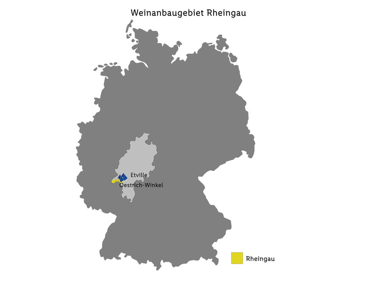 Gehe zu Vollbildansicht: Rheingau Riesling QbA trocken, Weißwein 2022 - Bild 2