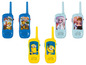 Walkie-Talkies für Kinder mit Motiven von Paw Patrol, Frozen und den Minions.