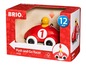 BRIO Push and Go Racer, ein rotes Holzspielzeugauto für Kinder ab 12 Monaten.