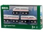 BRIO Holzzug mit zwei Waggons im Hochgeschwindigkeitsdesign