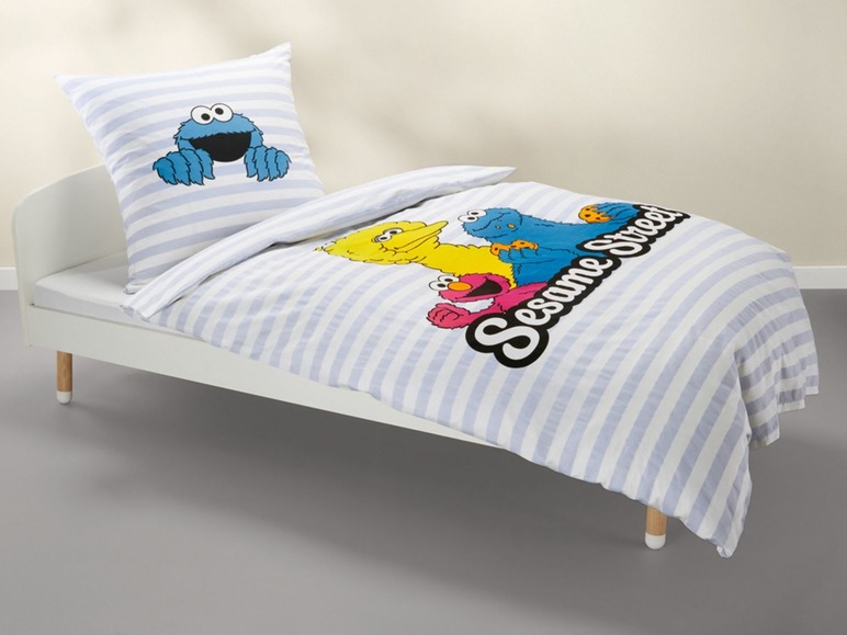 Gehe zu Vollbildansicht: Kinder Baumwoll-Renforcé Bettwäsche »Sesamstraße«, 135 x 200 cm, mit Knopfleiste - Bild 7
