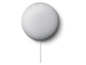 Ein weißer Google Nest Mini Smart Speaker.