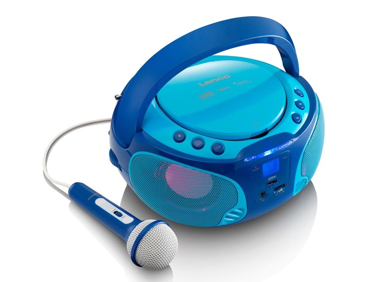 Gehe zu Vollbildansicht: Lenco CD Player mit Karaoke Stereo Anlage SCD-650 - Bild 9