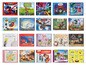 CDs mit Kinderliedern und Geschichten, darunter Trolls, Paw Patrol, Shaun das Schaf und Alvinnn!