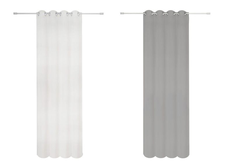 Gehe zu Vollbildansicht: mydeco Ösenvorhang »Breeze«, halbtransparent, in verschiedenen Größen, modern und leicht - Bild 1