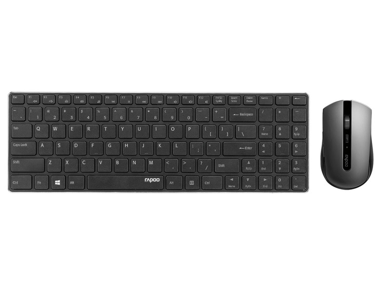 Gehe zu Vollbildansicht: Rapoo Maus und Tastatur Set »9300T«, kabellos, 2,4 GHz - Bild 1