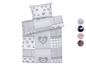 Bettwäsche mit Patchwork-Muster und Herzen