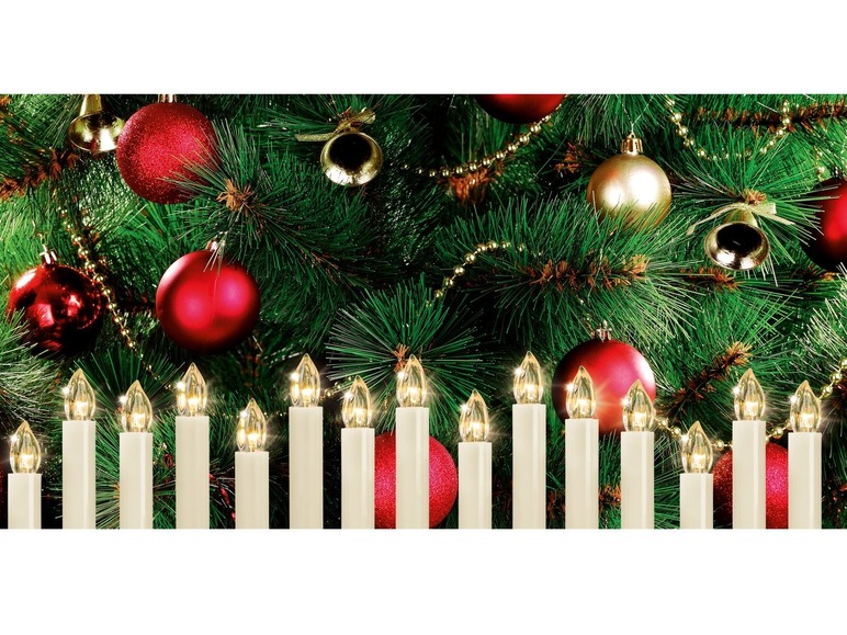 Gehe zu Vollbildansicht: MELINERA® 15 LED-Weihnachtsbaumkerzen - Bild 11