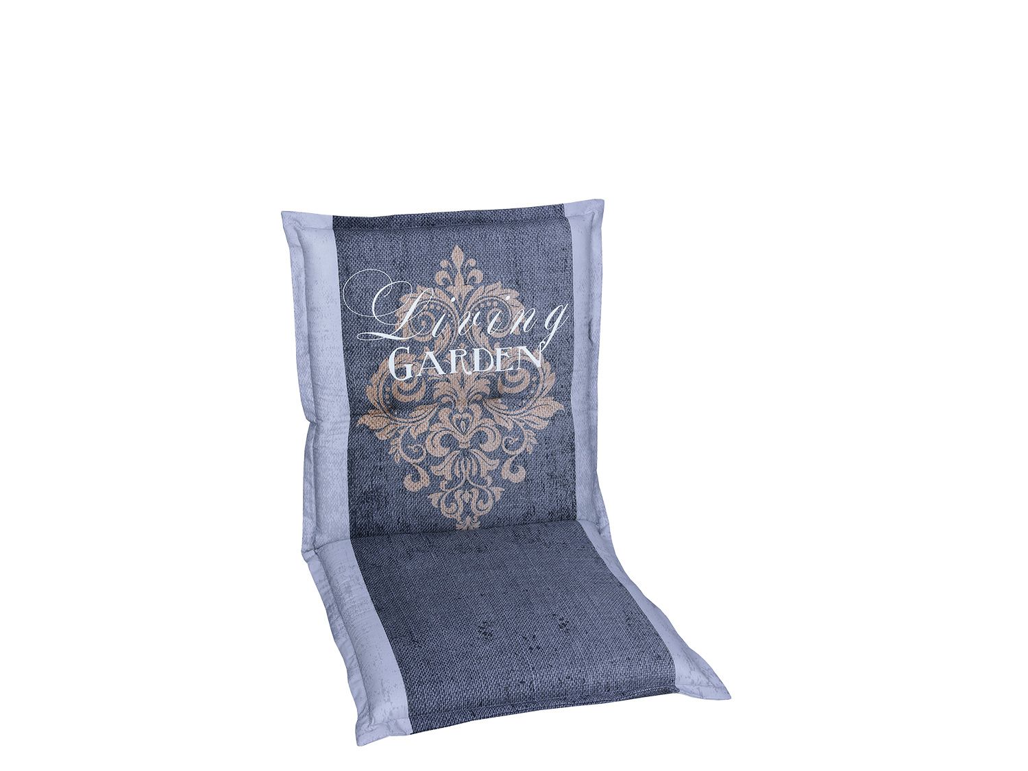 GO-DE TEXTIL Gartenauflage Living Garden (2er Set Niederlehner, Grau) – Bild 2 von 2