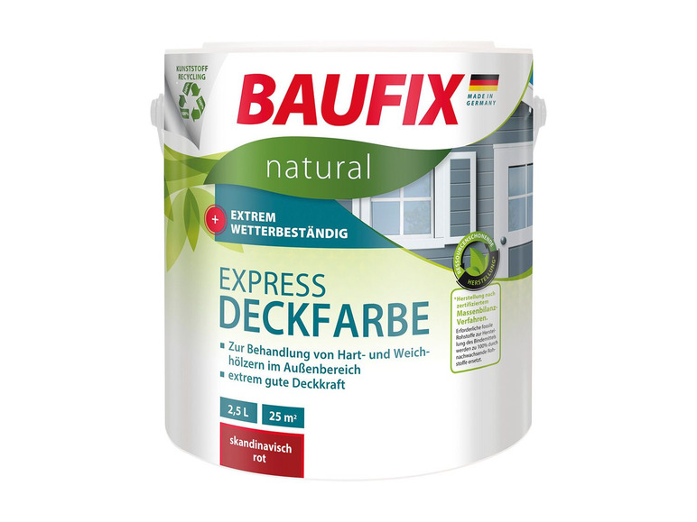Gehe zu Vollbildansicht: BAUFIX BAUFIX natural Express-Deckfarbe. 2,5 Liter - Bild 1