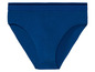 Blaue Unterhose mit schwarzem Bund