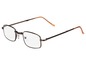 Braune Metall-Lesebrille