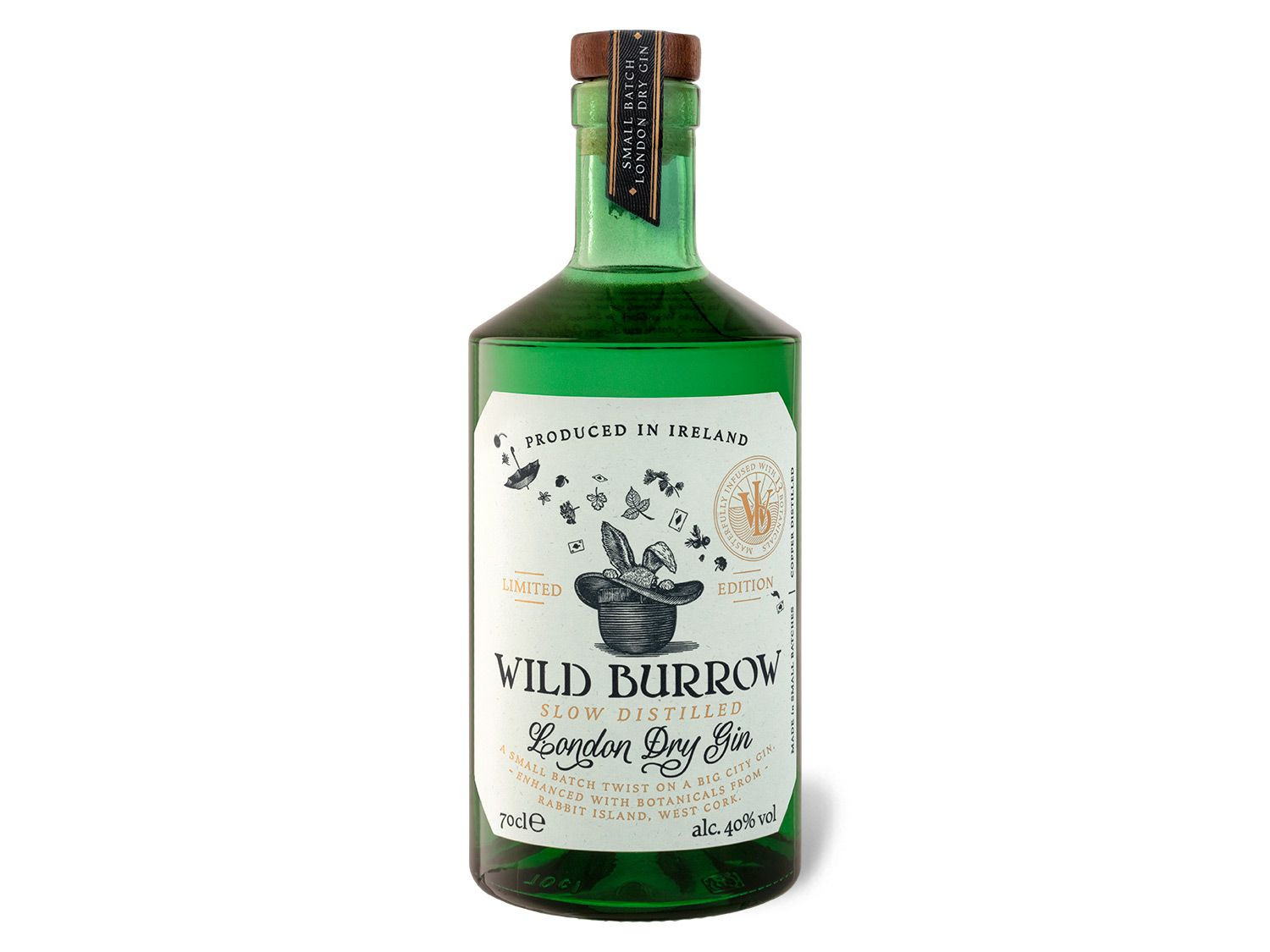 Wild Burrow Slow Distilled London 40% Vol Gin Dry