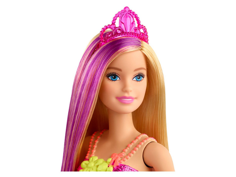 Gehe zu Vollbildansicht: Barbie Dreamtopia Prinzessinnen-Puppe (blond- und lilafarbenes Haar) - Bild 2