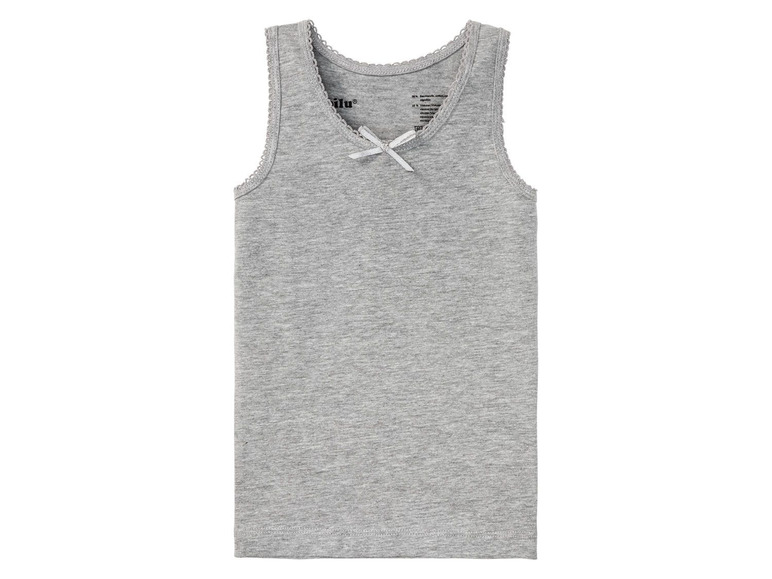 Graues Tanktop mit Spitze von Schiesser.