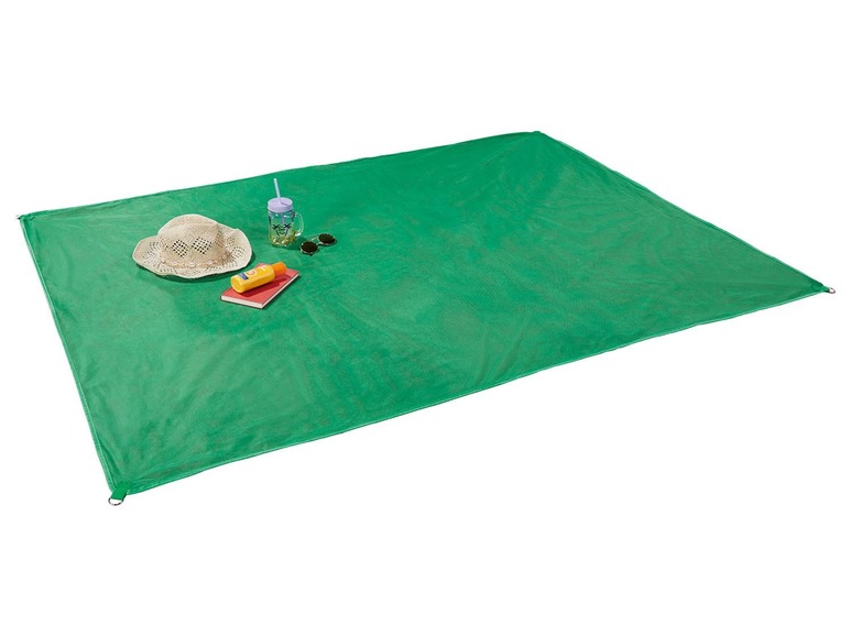 Gehe zu Vollbildansicht: CRIVIT® Strandmatte, 150 x 200 cm, sanddurchlässiges Gewebe, mit Metallösen - Bild 9